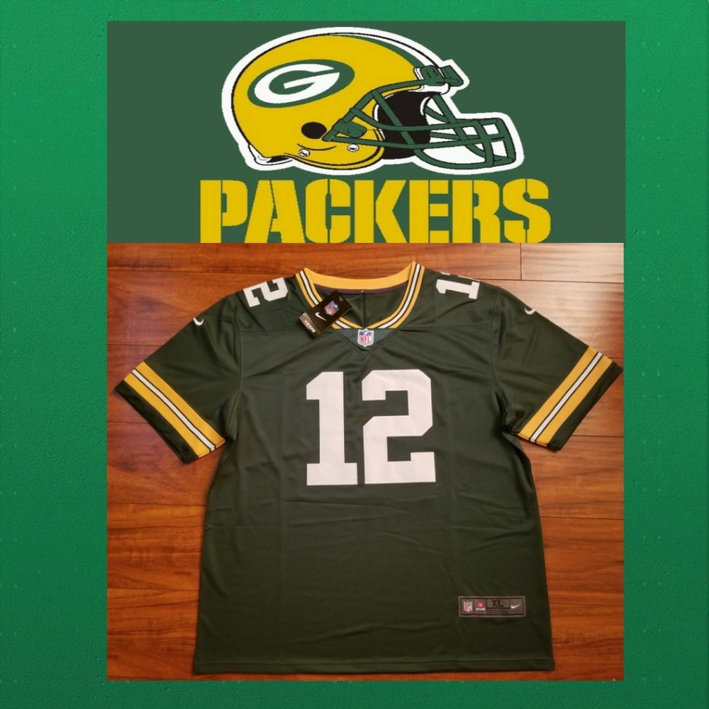 Aaron Rodgers Green Bay Packers #12 Jersey
